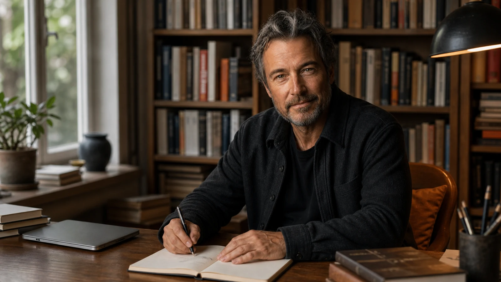 Portrait de Denis Moulin, auteur de dark fantasy